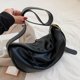 thumbnail image 1 of Business Dumpling Bun Purse Gran capacidad Correa Bolsas para las axilas Vacaciones Lady Girls PU Bolso de hombro de cuero Bolso Cross Body Negro Soledad Monedero de hombro, 1 of 10