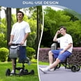 thumbnail image 5 of COSYWILL All Terrain Knee Scooter,Knee Walker Scooter for Foot Injuries,Adults Roller Scooter for with 10“ TPU Wheel,Compact Crutches Alternative,Black, 5 of 9