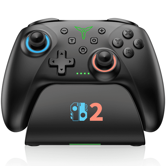 ESYWEN Switch 2 Controller for Switch 2/OLED/Lite with Charging Dock, Hall Effect Joysticks & Triggers, Turbo, Macro