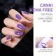 thumbnail image 5 of Set de esmaltes de uñas en gel CANNI, 6 colores, 9 ml, sin hemas, morado claro, 5 of 9