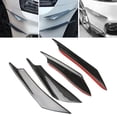 thumbnail image 6 of 4 Pieces Front Bumper Diffuser Accessory for Attachment Car Replacement Carbon fiber, 6 of 8