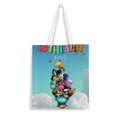 thumbnail image 1 of Out of the Nest Bolso de tela con estampado de lienzo para mujer, bolsa de compras reutilizable y estética, con cremallera interior, regalo para mujer,40*40cm., 1 of 6