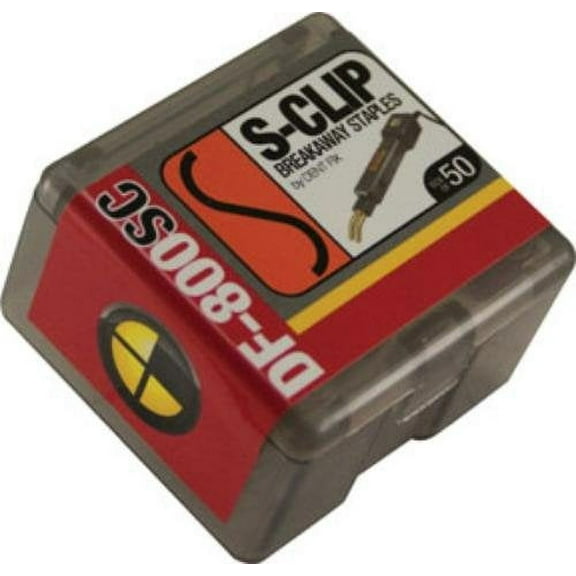 Dent Fix 800SC S-CLIP Replacement Staples, Steel - Pack of 50