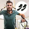 thumbnail image 2 of Miangastore 2 Pcs Sangle Élastique de Mise en Forme à Domicile pour Exercice, Bande de Résistance, Ancre par-Dessus la Porte, Corde de Traction, Boucle de Porte (Noir), 2 of 8
