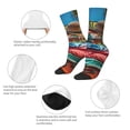 thumbnail image 3 of Vsdgher Tropical Vacation Essentials Crew Socks for Men & Women, Breathable Casual Athletic Ankle Socks, 3 of 6