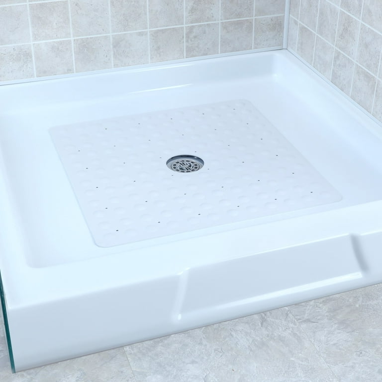 SlipX Solutions Square Shower Mat - Tan - 21 x 21 in