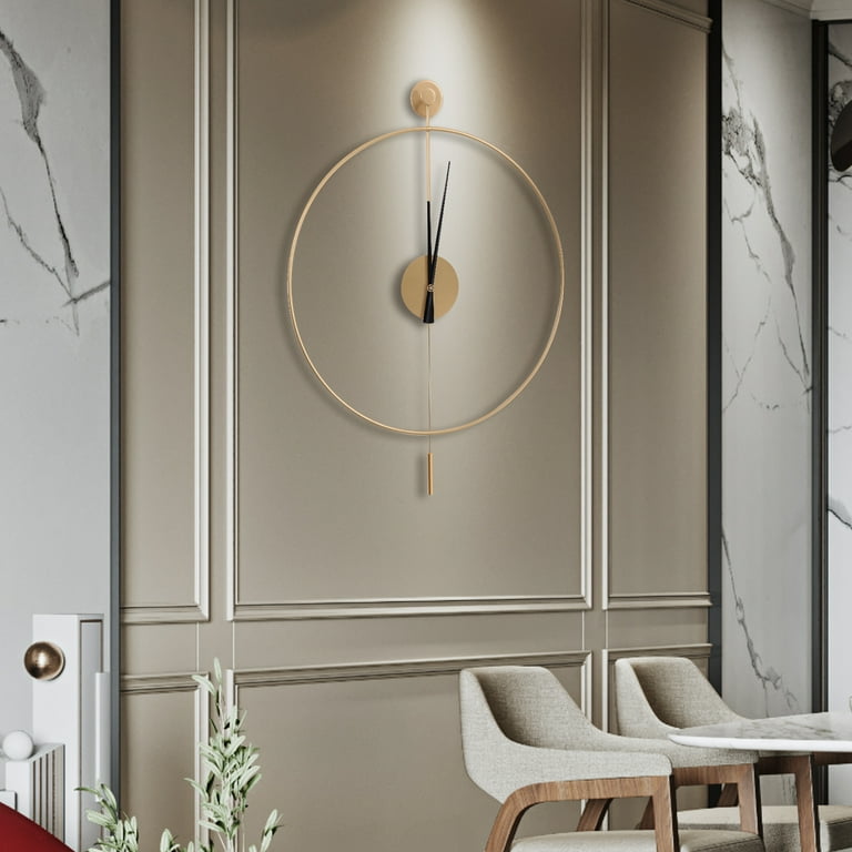 Wayfair Pendulum Clock FILLOVE Large Decorative Wall Clock With