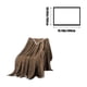 thumbnail image 3 of Manta de oficina para siesta, 1 unidad, funda para sofá de 150 x 200 cm, terciopelo de poliéster con estampado de piñas, transpirable, cómoda para el hogar y el salón (color café)., 3 of 9
