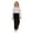 R21-Black, variant on RMGVDSD Girls Straight Leg Pants Back to School Trousers Loose Classic Fit Dress Pants Elastic Waist Casual School Uniform Pants for Kids 7-8 Years
