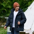 thumbnail image 3 of Novedades en abrigos de plumas, ropa de diseñador, chaqueta de plumas corta acolchada con capucha de lujo para hombre, chaqueta de invierno con relleno de plumón de pato para hombre, 3 of 5