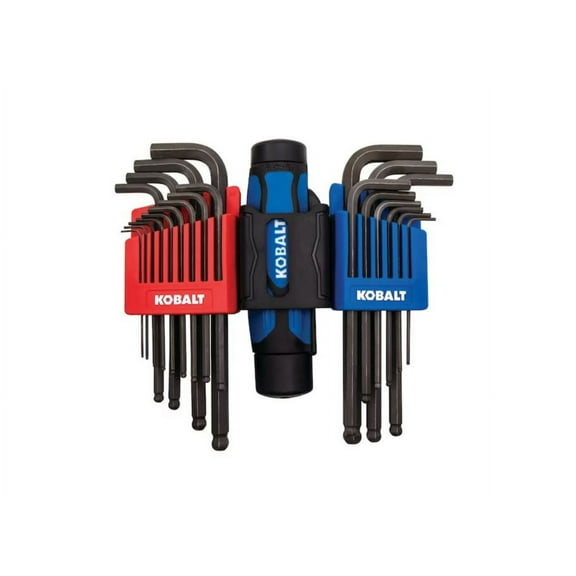 Kobalt Assorted Standard (SAE) and Metric Combination 22-Pieces Ball End Hex Key Set