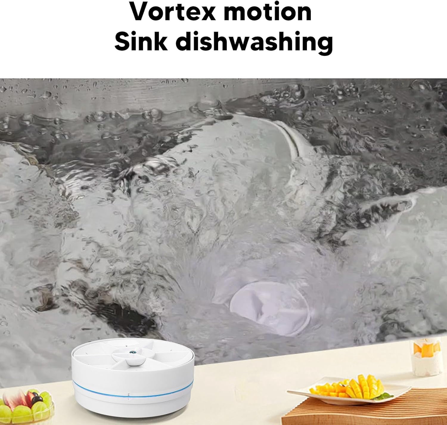 Fruit Vegetable Washing Machine, Upgrade Wireless Fruit Cleaner Device, Titanium Electrolysis Fruit And Veggie Cleaning Machine, Waterproof Food Purifier For Fruits, Vegetables