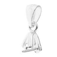 thumbnail image 6 of 925 Sterling Pendant Bails DIY Clip Pinch Bails Jewelry Findings Pendant Connector Findings for Pearls Gemstone Jade and Crystal Pendants S 4.5mm, 6 of 8