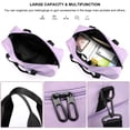 thumbnail image 3 of PlasMaller Gym Bag Sports Travel Duffel Bag Weekender Overnight Bag with Shoes Compartment for Travel, Gym, Yoga, School (Purple), 3 of 6