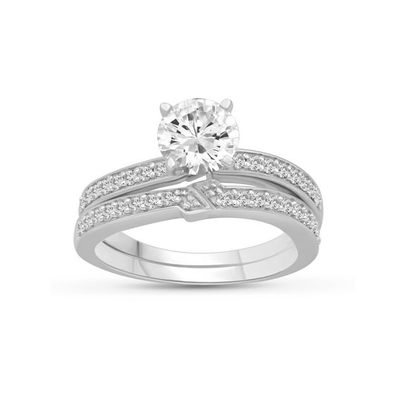 Diamonice 0.925 Sterling Silver 2.50 Carat White Cubic Zirconia Ring for Women | Cubic Zirconias for Everyday Womens Wear