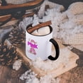 thumbnail image 5 of 3dRose, I Wear Pink For My Mom - Breast Cancer Awareness Quote, 11oz Two-Tone Black Mug, 5 of 7