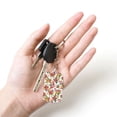 thumbnail image 5 of Goofa Pineapple Flower Printed Rectangular Metal Keychain Bag Charm Floral Charm for Purse Keys Metal Keyring Gift for Women Accessories, 5 of 7