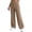 Brown(ladies pants), variant on LUVDA Women's Fall Winter Knit Wide-Leg Pants, Solid Color High-Waist Loose for Casual Wear
