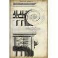 thumbnail image 2 of Vision Studio 11x14 Gold Ornate Wood Framed with Double Matting Museum Art Print Titled - Architectural Composition II, 2 of 4