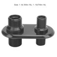 thumbnail image 3 of Scienceny Conector de mamparo de aire acondicionado de 2 puertos para automóvil de aleación de aluminio Conector para automóvil Aleación de Vehículos, repuestos y accesorios Mis, 3 of 6