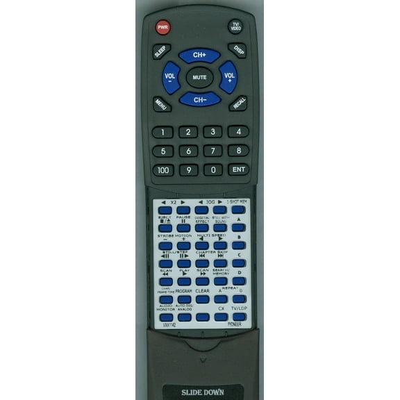 Replacement Remote for PIONEER VXX1142, VXX1133, RTVXX1142, CULD015, CUCLD008, LDW1