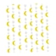 thumbnail image 1 of Guirnalda de papel con estrellas y lunas brillantes plateadas y doradas para el porche (Eid Mubarak) 4m Oro Plata, 1 of 8