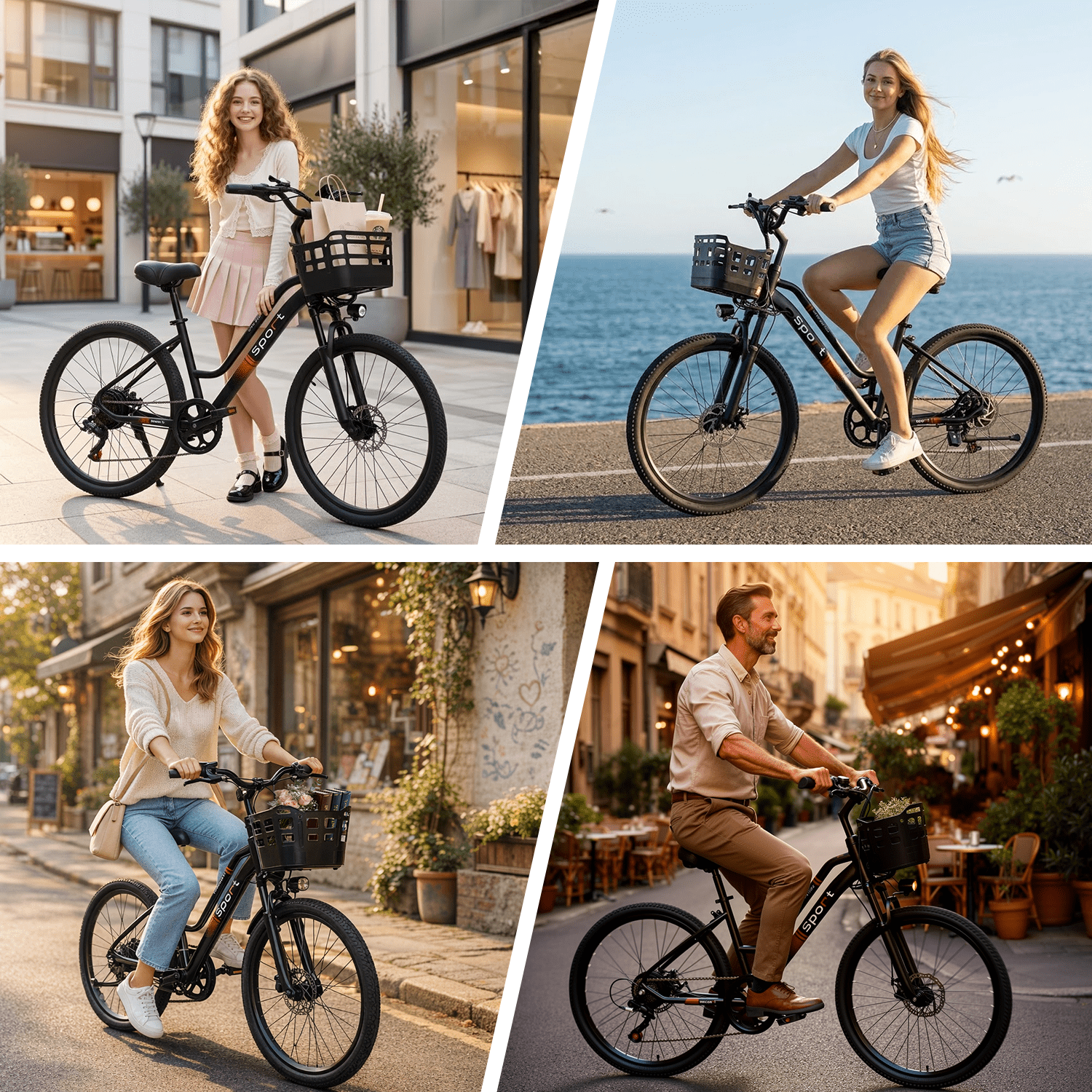 BroPath Electric Bike for Adults,26"Electric Bike,40+ Miles,7-Speed,25MPH by 800W(Peak) Motor Mountain Ebike,576Wh Internal Battery,Electric Bicycles for Commuting,Lightweight Ebike,UL2849