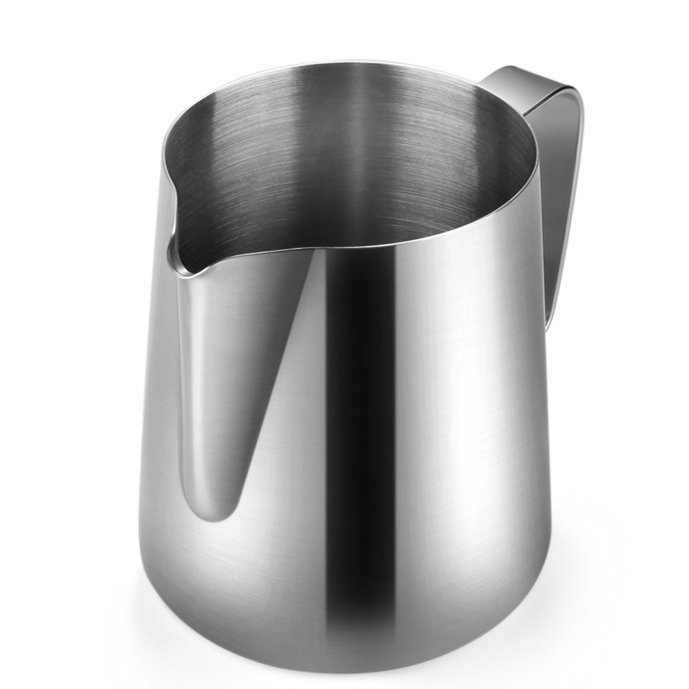 Black,600ml Milk Frothing Pitcher-Stainless Steel Milk Frother Cup,20 Oz Espresso Frothing Pitcher Milk Jug,Non Stick Coating Latte Art Espresso Cappuccino Milk Steaming Pitcher 