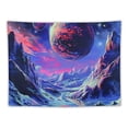 thumbnail image 5 of PRATYUS Planet Tapestry  Mountain Tapestry Galaxy Space Tapestry Fantasy Landscape Tapestry Nature Plants Tapestry Wall Hanging Decor for Bedroom Painting, 5 of 6