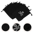 thumbnail image 2 of 10Pcs Pirate Gold Coin Pouch Halloween Gift Candy Bag Gift Pouch Storage Bag, 2 of 8