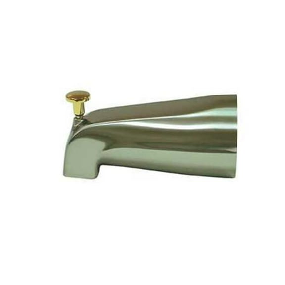 5 in. Tub Spout with Diverter Chrome & Satin Nickel