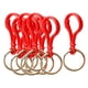 thumbnail image 1 of 10pcs metal plástico langosta cierres garra gancho llavero llavero rojo, 1 of 9