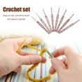 thumbnail image 5 of fankhu 8Pcs Sewing Needles Tool Aluminum Knitted Crochet Kit 2.5-6.0mm Yarn Craft Knitting Needles Ergonomic Sweater Weave Sewing Tool, 5 of 9