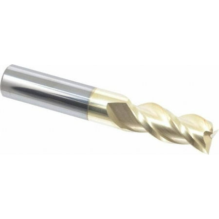 

Accupro 7/16 1 LOC 7/16 Shank Diam 2-3/4 OAL 3 Flute Solid Carbide Square End Mill Single End ZrN Finish Spiral Flute 40° Helix Centercutting Right Hand Cut Right Hand Flute