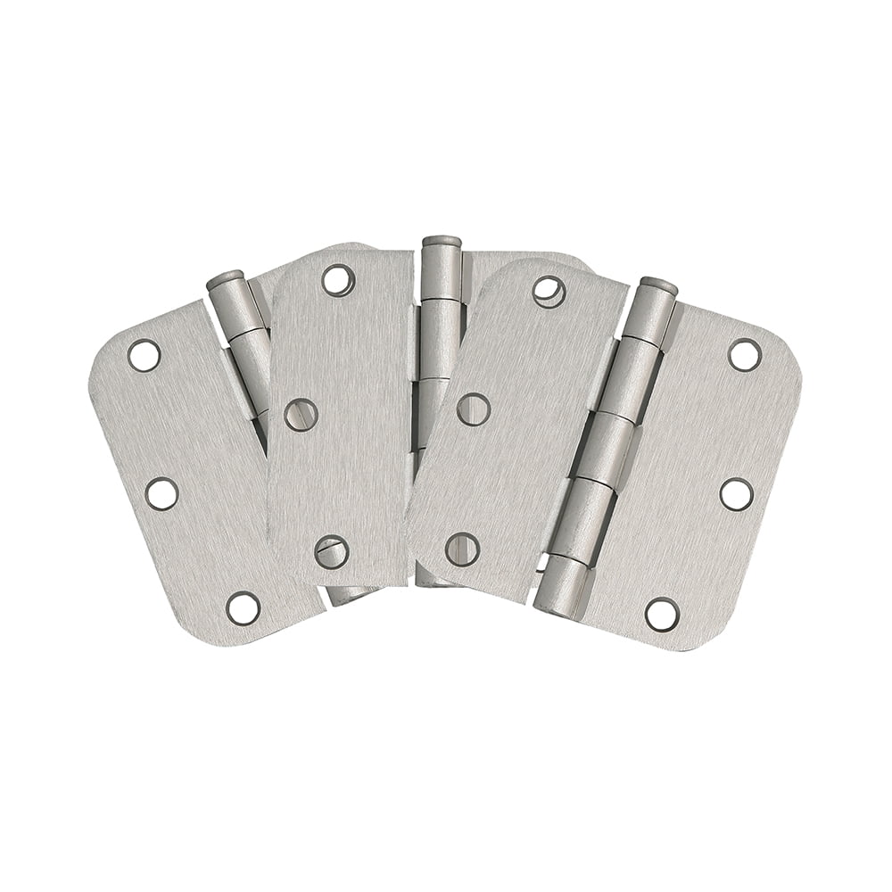 Everything Doors 3 1//2/" SATIN NICKEL door hinges 5//8/" radius