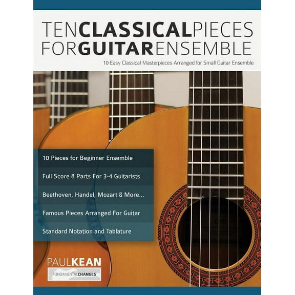 10 Classical Pieces for Guitar Ensemble (Paperback)