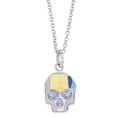 thumbnail image 1 of Collar para Mujer con Cristal Fino Swarovski en forma de Calavera– Bañado en Rodio- Collar Elegante y Brillante-Collares de Mujer de Moda- Joyería para Mujer de Moda- Regalo especial Ortiz Espinosa Temporada, 1 of 4