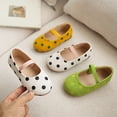thumbnail image 2 of BGFIPAJG Girls' Polka Dot Ballet Flats, Kids' Elastic Strap Princess Shoes, Lightweight Footwear for 1-6 Year 3-3.5 Years, 2 of 9