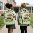 thumbnail image 4 of DISNIMO Frog Mushroom Printed Girls Backpack Cute School Backpack for Girls Kids Teens Durable Lightweight Bookbag with 1 Main Compartment, Front Zipper Pocket, 4 of 7