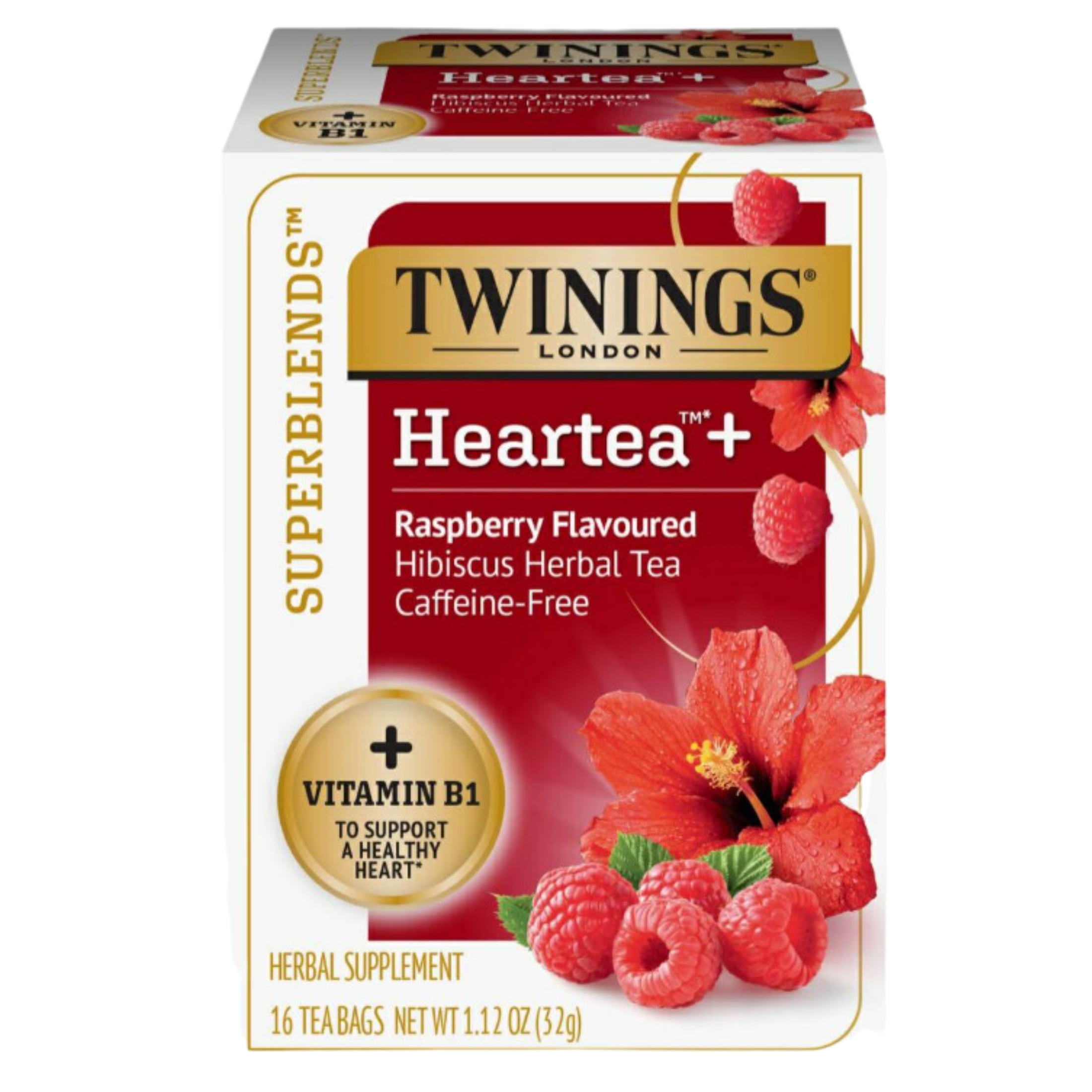 JSC Rasberry Flavoured Hibiscus Herbal Tea Twinning 16 Tea Bags