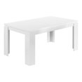 thumbnail image 2 of Dining Table, 60" Rectangular, Kitchen, Dining Room, White Laminate, Contemporary, Modern, 2 of 21