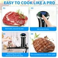 thumbnail image 3 of Upgraded Version Sous Vide Machines,1100W One-Touch Control Menu Precision Cooker, Waterproof Immersion Circulator with Digital Touch Screen and Accurate Temperature Time Control, 3 of 8