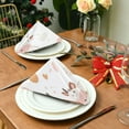 thumbnail image 3 of Satin Polyester Napkins - 20x20 InchSingle-Sided Printed Napkins, 1-Piece/4-Piece/6-Piece Set, DIY Personalized Table Setting，Many Cows, 3 of 8