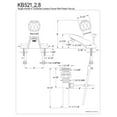 thumbnail image 2 of Kingston Brass Americana Twin Handle 4" Centerset Lavatory Faucet with Retail Pop-up, 2 of 2