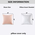 thumbnail image 3 of Fundas decorativas para almohadas de piel sintética, funda de cojín para sofá, juego de 2 (18 x 18 pulgadas, blanco) Sincero Juguete, 3 of 4