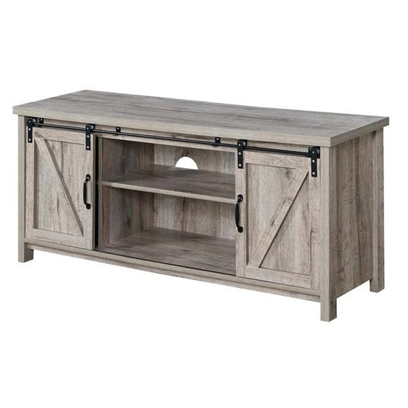 Convenience Concepts 151640SND 52 x 15.8 x 23.8 in. Blake Barn Door TV Stand, Sandstone