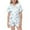 t#114Blue302, variant on CAIVO Kids Outfit Sets Girl's Bow Loose Comfortable Printed Button Down Lapel Short Sleeve Summer Shirt Tops + Shorts Sleep Trendy Clothing Sets