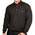 thumbnail image 2 of Palmland LD Sport Solid Textured Banded Bottom Big and Tall Long Sleeve Shirt, 2 of 8
