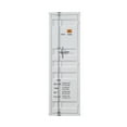 thumbnail image 2 of Industrial Style Metal Wardrobe with Recessed Door Front White - Saltoro Sherpi, 2 of 5