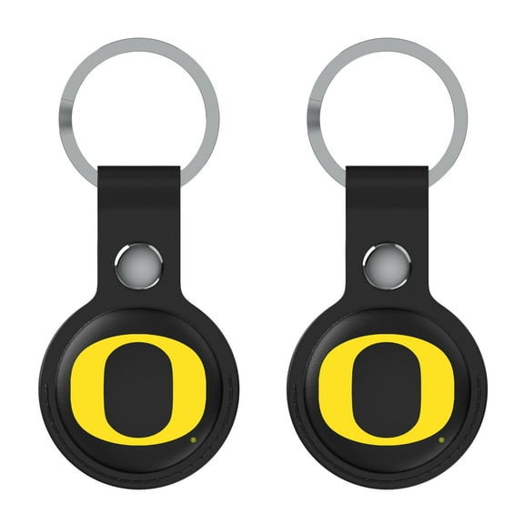 Keyscaper Black Oregon Ducks  Two-Pack AirTag Holders